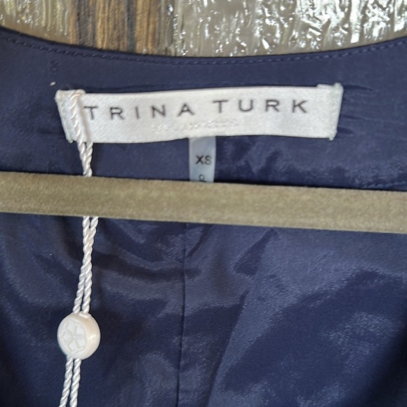 Trina Turk cheers print blue floral shift dress in size XS NWT - Picture 3 of 10